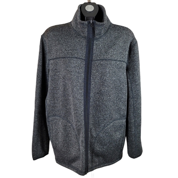 JOE FRESH Grey Zip Up Sweater Size L - Picture 1 of 7
